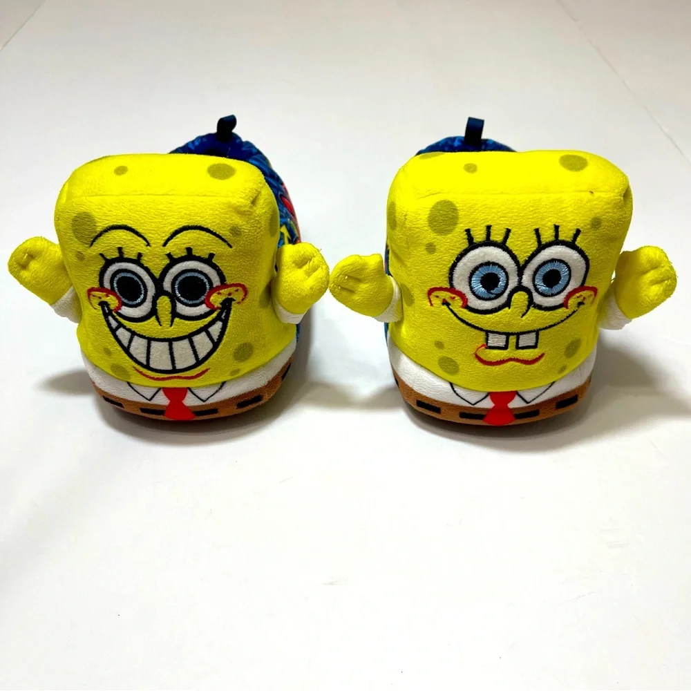 Nickelodeon Toddler Size 11-12 SpongeBob SquarePants Plush Slippers